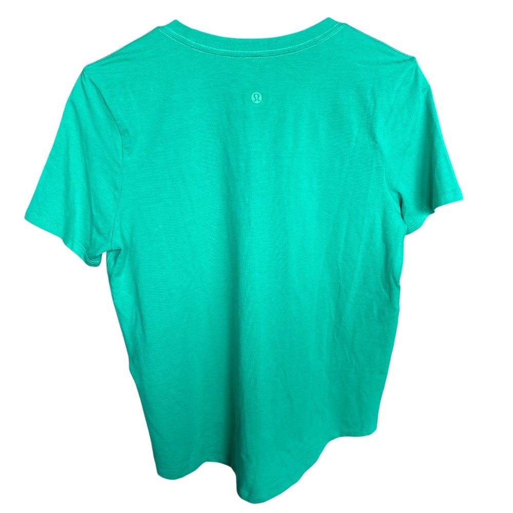 Lululemon Love V-Neck Tee | Green | Pima Cotton Stretch | Size 6 | NWT - Picture 3 of 7